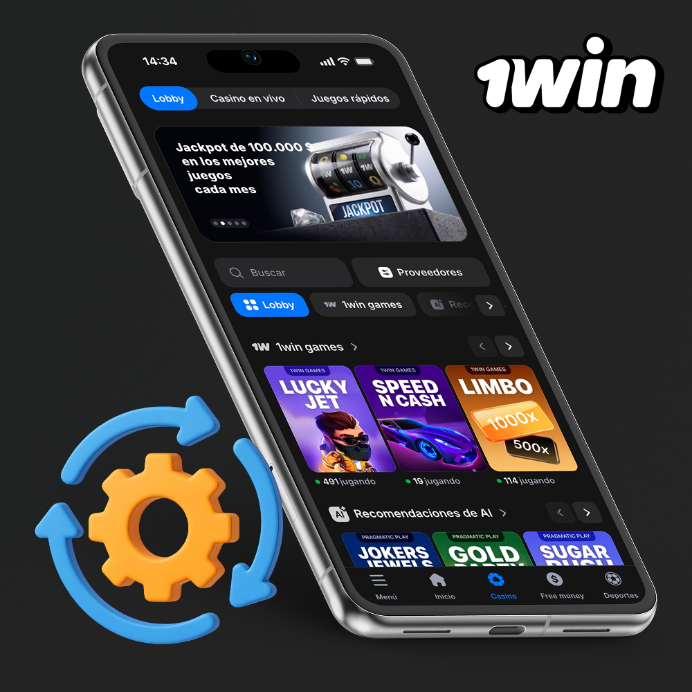 Actualizar app 1win