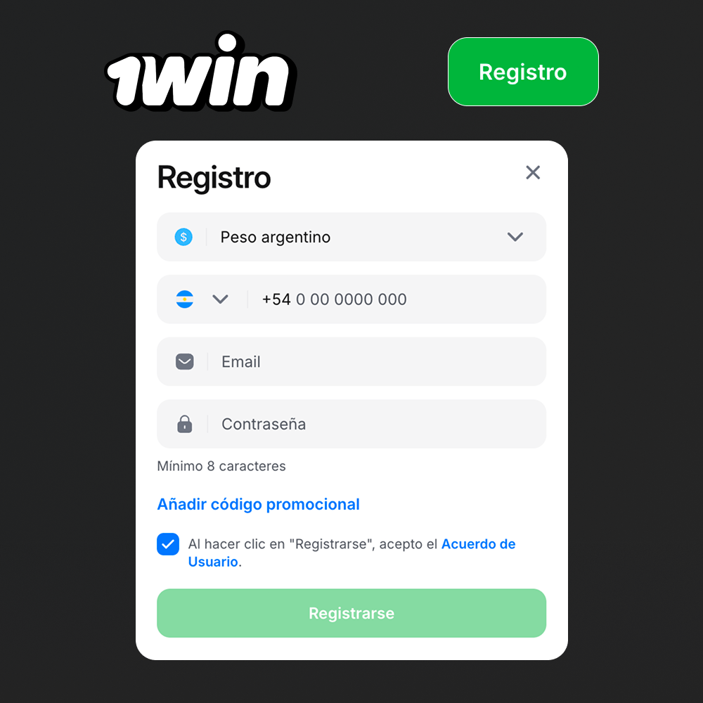 Registro 1win Argentina